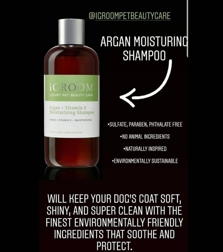iGroom - Argan + Vitamin E Moisturizing Shampoo 16oz