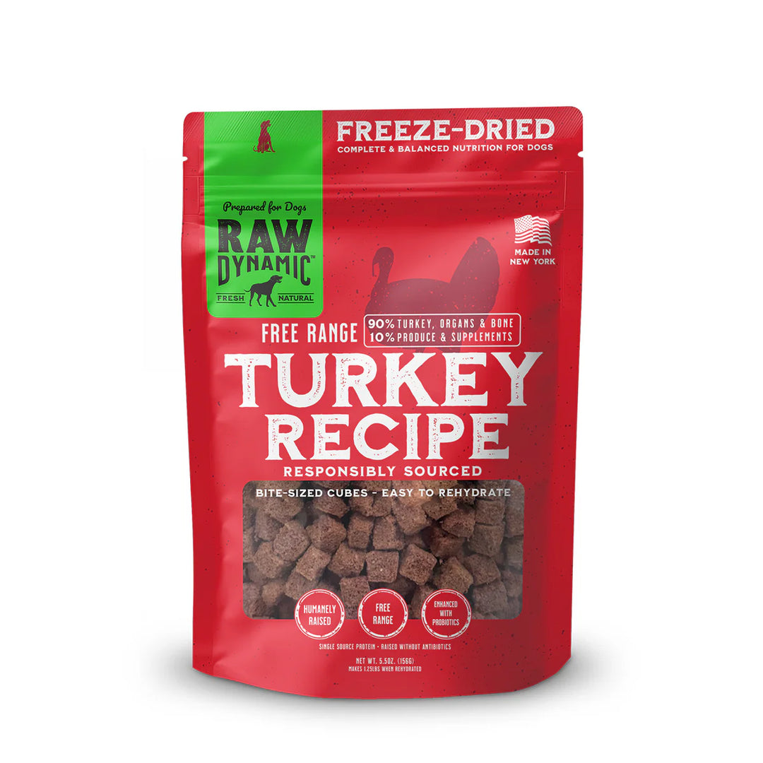 Raw Dynamic: Freeze-Dried Dog Food - Turkey