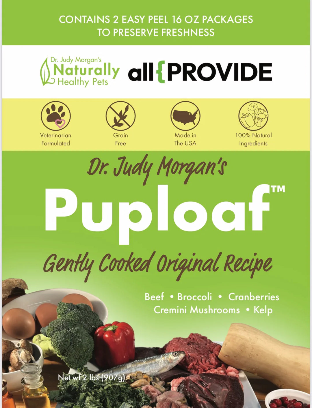 All Provide - Gently Cooked - Dr. Judy Morgan's Puploaf 2lb