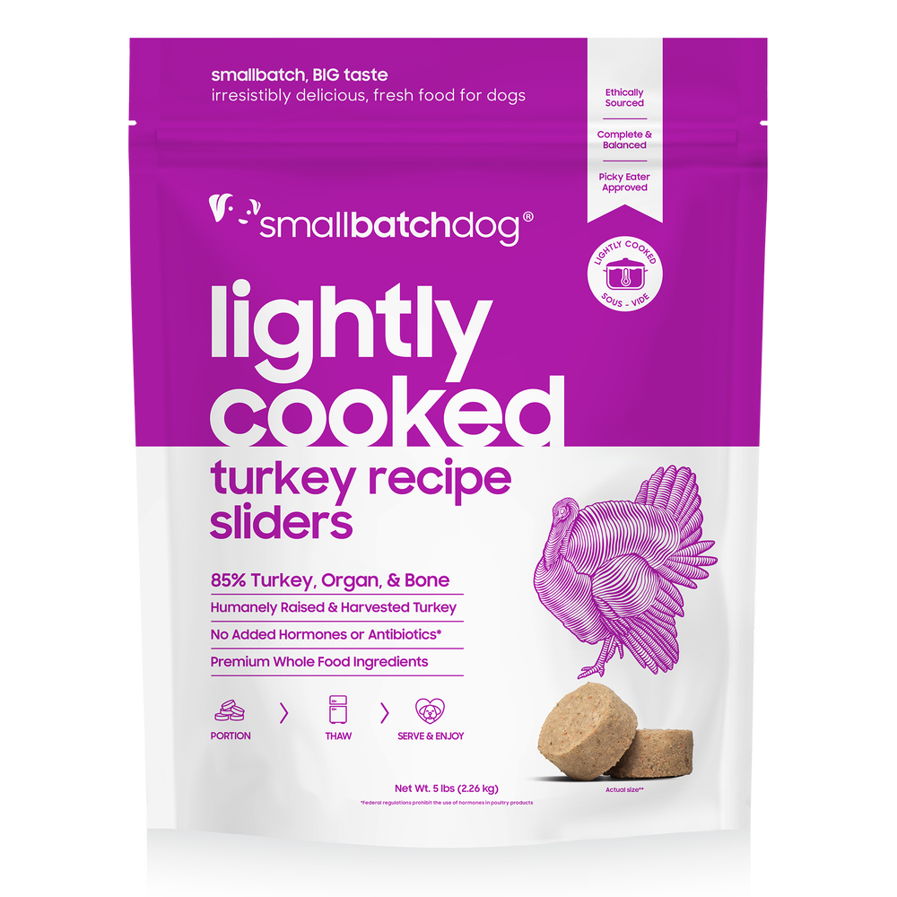 Smallbatch - Lightly Cooked Turkey Dog Food 2lb
