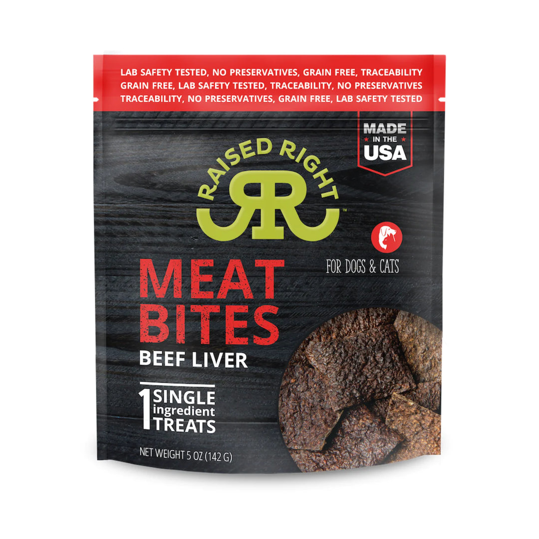 Raised Right - Beef Liver Dog Treats 5oz