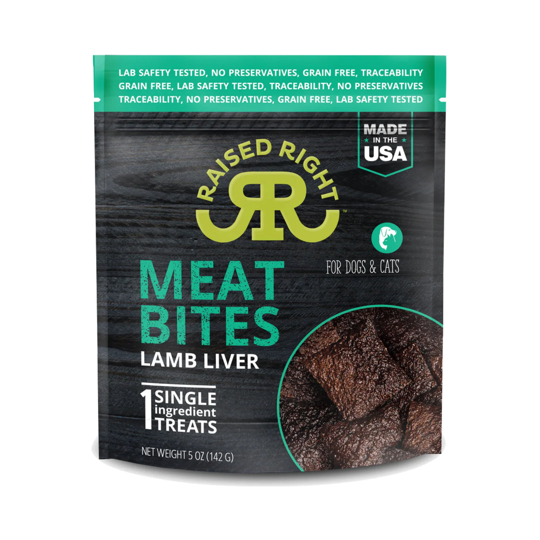 Raised Right - Lamb Liver Dog Treats 5oz