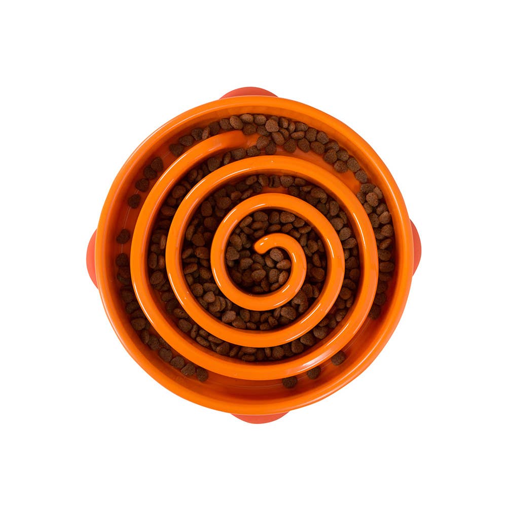 Outward Hound - Orange Slow Feeder Bowl