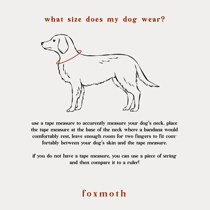 FoxMoth - Neutral Spots Dog Bandana