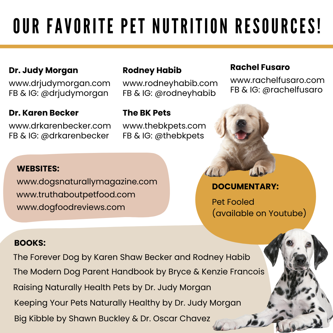 View of Our Favorite Pet Nutrition Resources – The Modern Canine - Dog Store ...