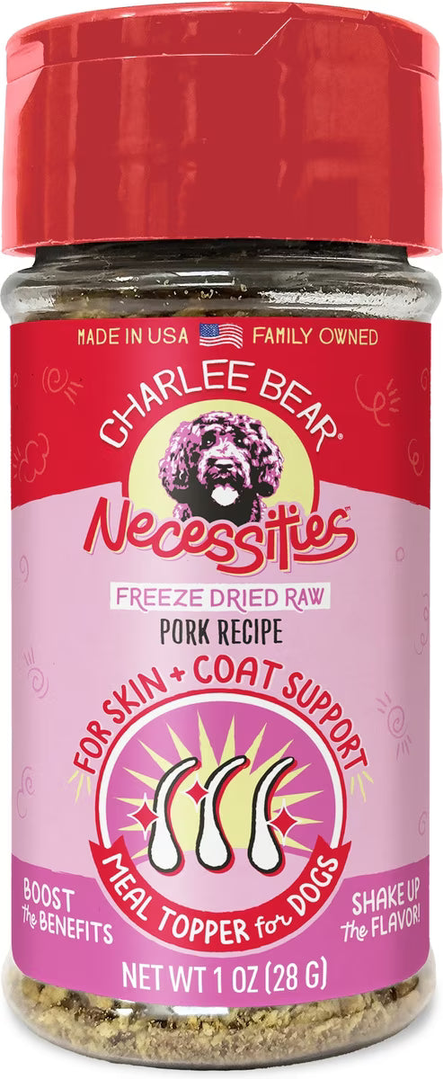 Charlee Bear: Pork Topper 1oz (Skin & Coat Support)