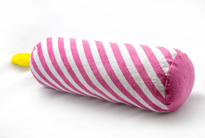 Birthday Candle Dog Toy - Pink