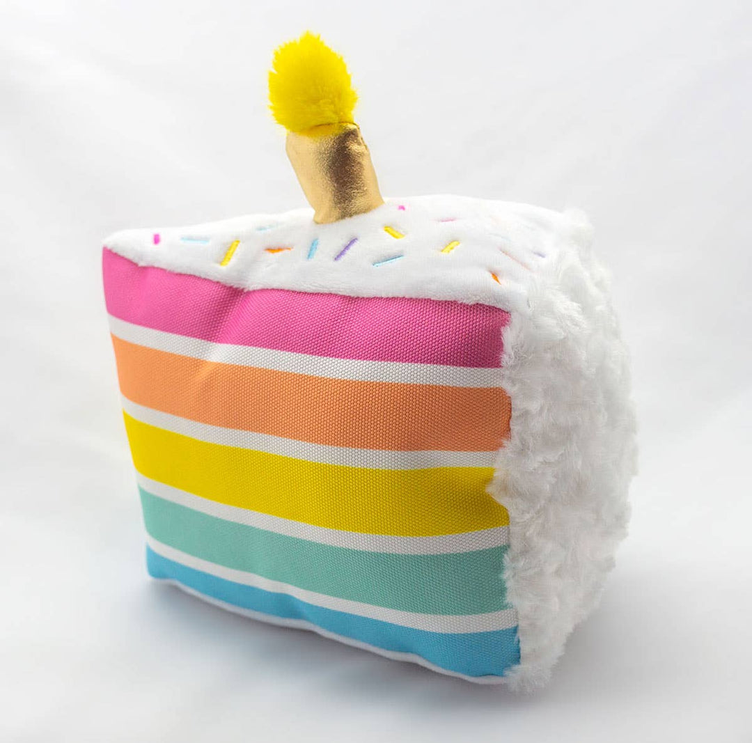 Birthday 5-Layer Cake Plush Dog Toy