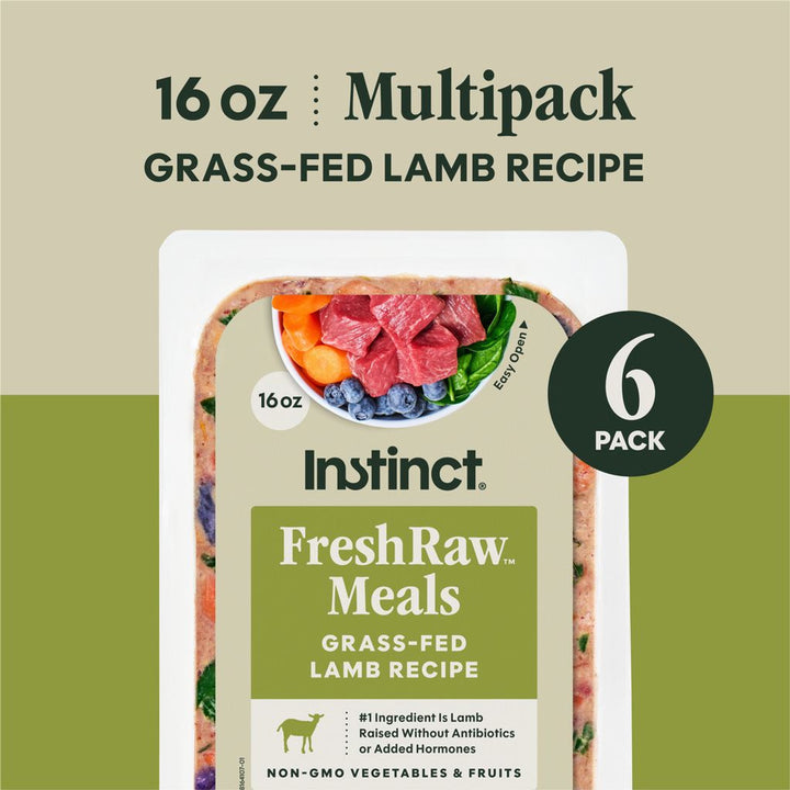 Instinct: Raw Dog Food - Fresh Raw Meals 16oz - 6 pack (Pre-Order)