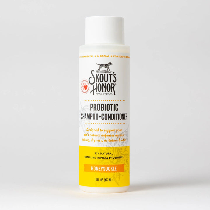 Skout's Honor - Probiotic Shampoo & Conditioner - Honeysuckle 16oz