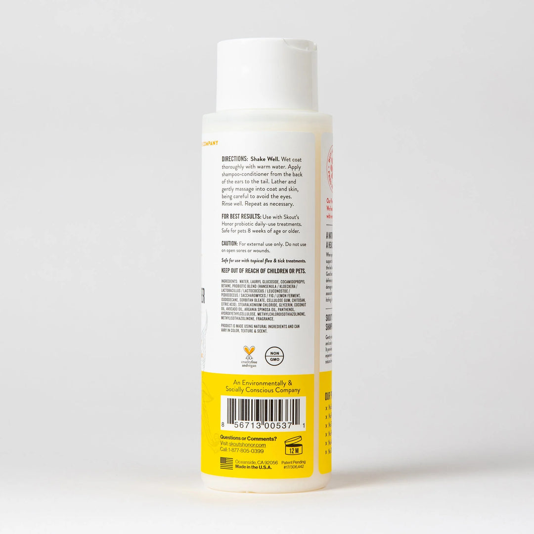 Skout's Honor - Probiotic Shampoo & Conditioner - Honeysuckle 16oz