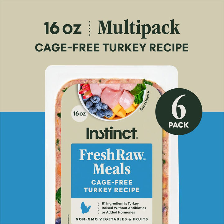 Instinct: Raw Dog Food - Fresh Raw Meals 16oz - 6 pack (Pre-Order)