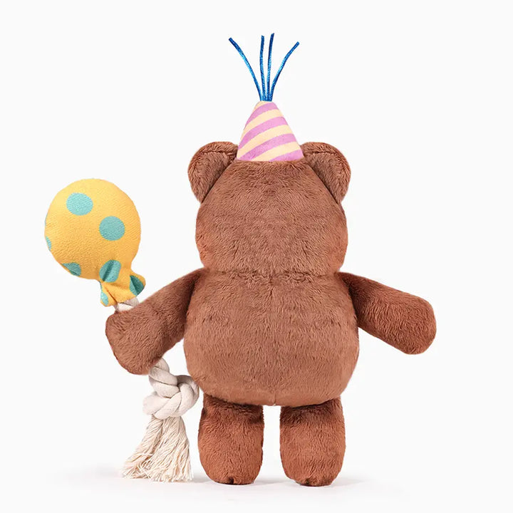 Dog Toy: Party Bear Plush