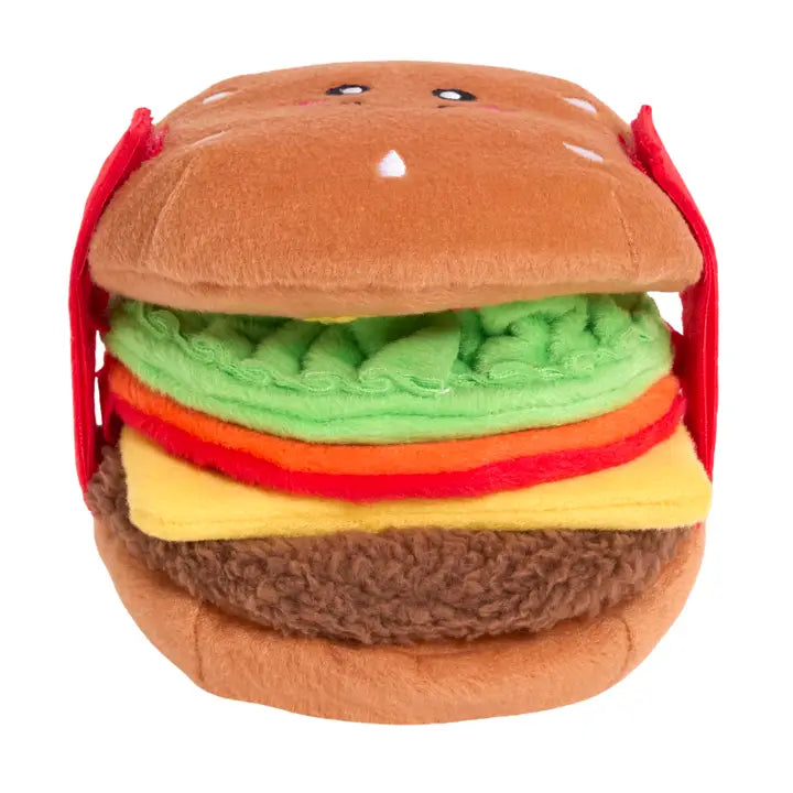 Dog Toy: Snufflerz Stacks Cheeseburger Plush