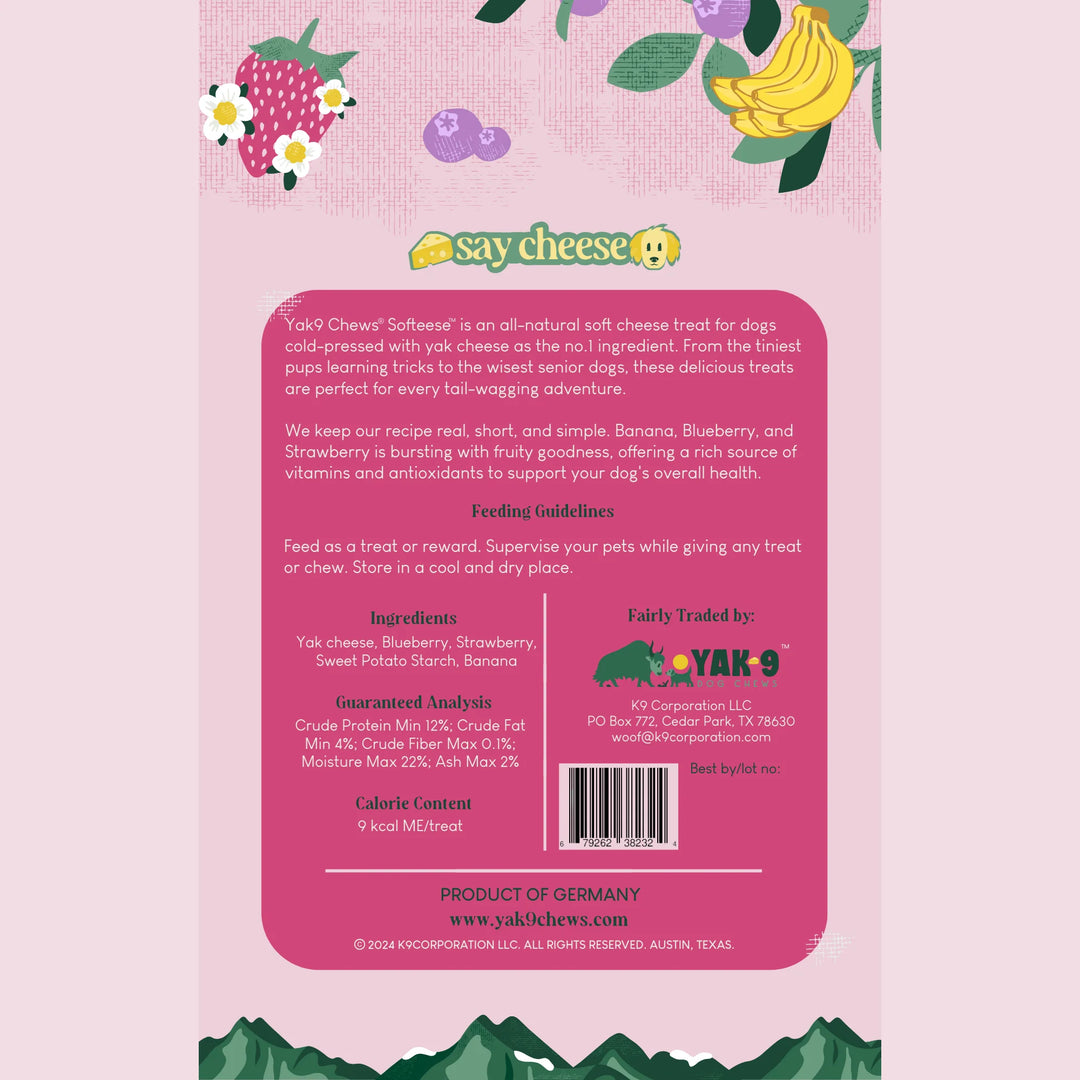 Yak9 - Softeese Cheese Bites: Strawberry Banana