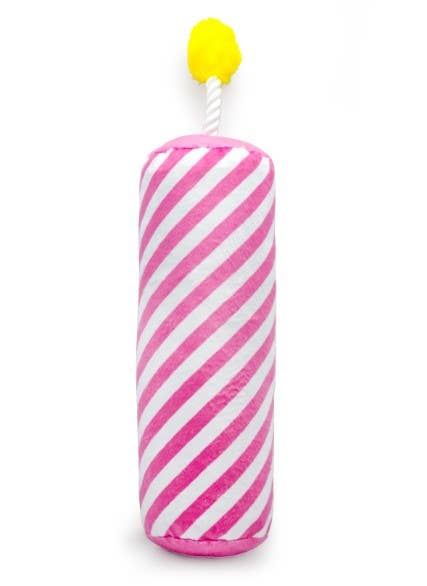 Birthday Candle Dog Toy - Pink