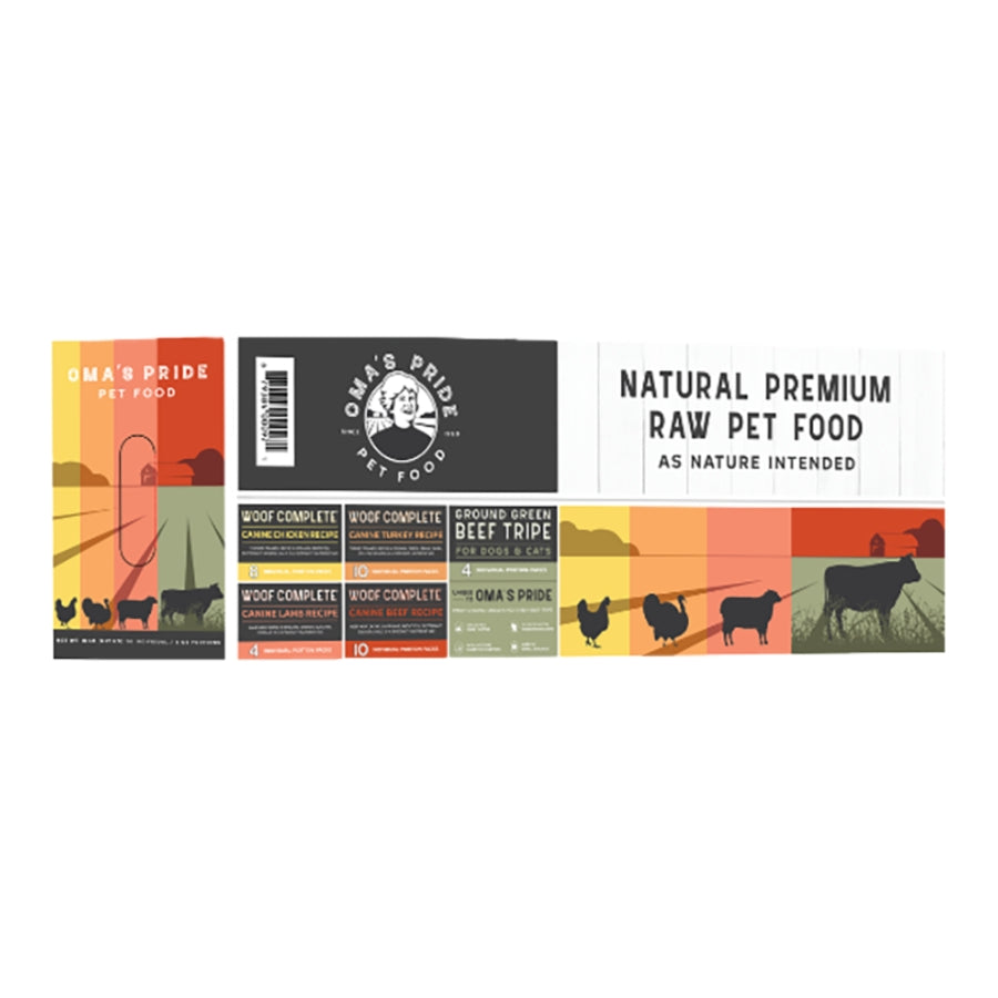 Oma's Pride Compleat: Raw Dog Food - 18lb Bulk Box (Pre-Order)