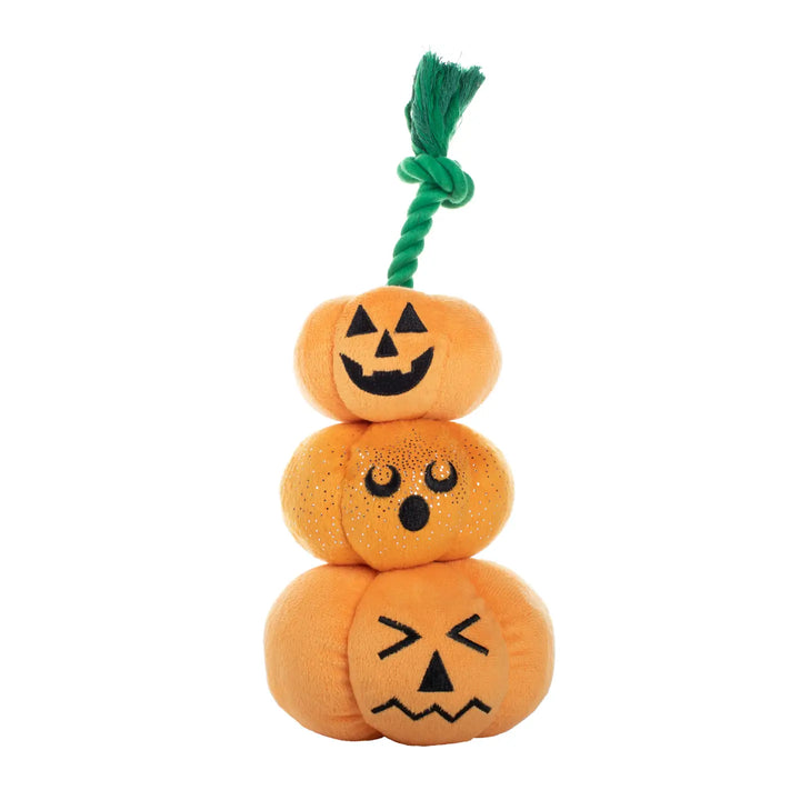 Dog Toy: Stack-O-Lantern Plush Rope