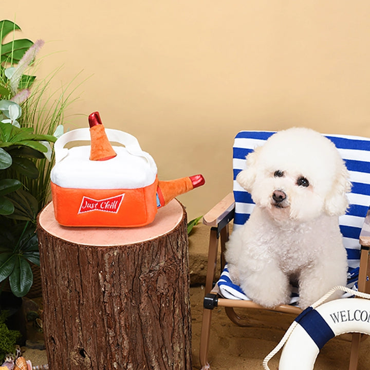 Dog Toy: Beer Cooler Interactive Toy