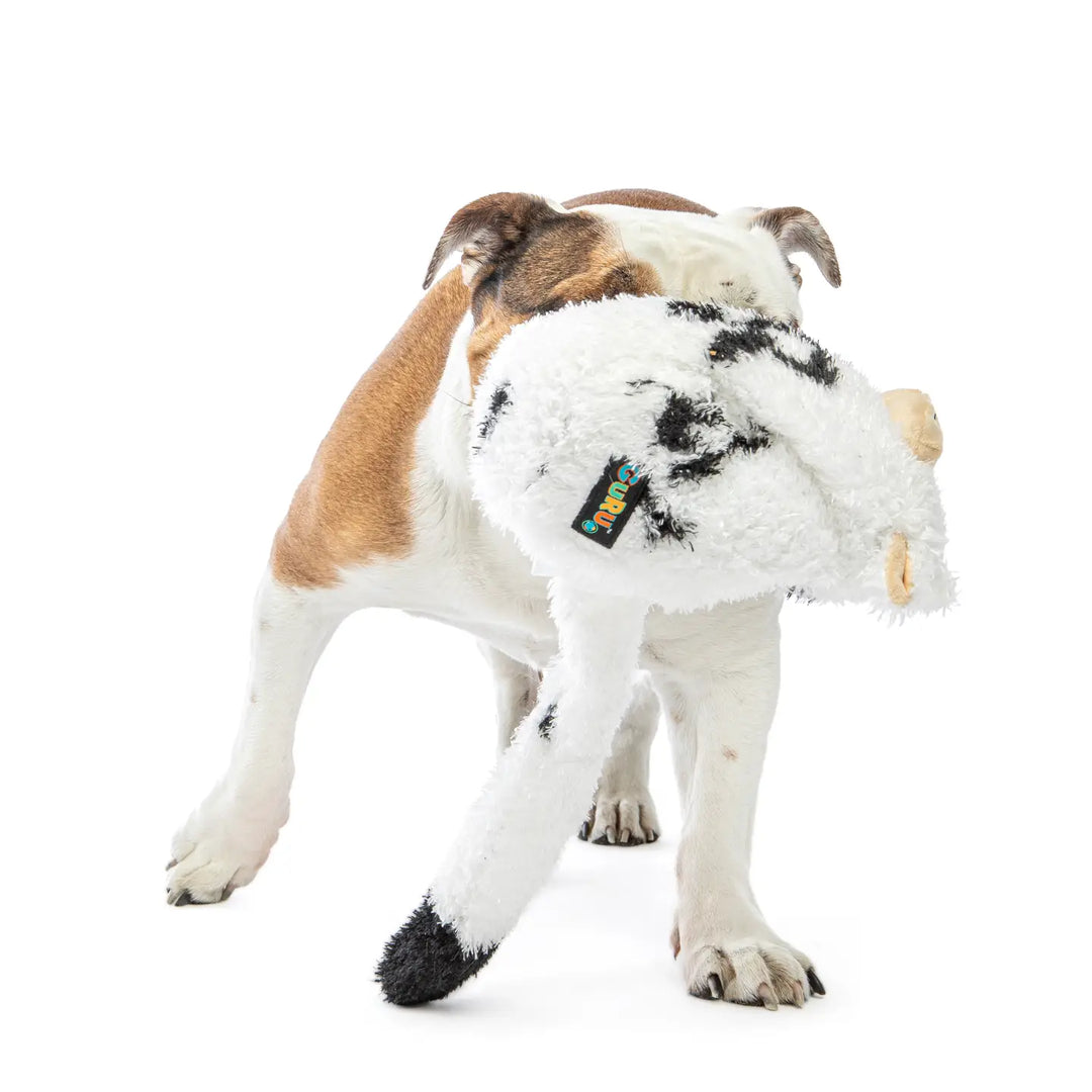 Dog Toy: Guru Pet Hide-A-Tail Cow Interactive Toy