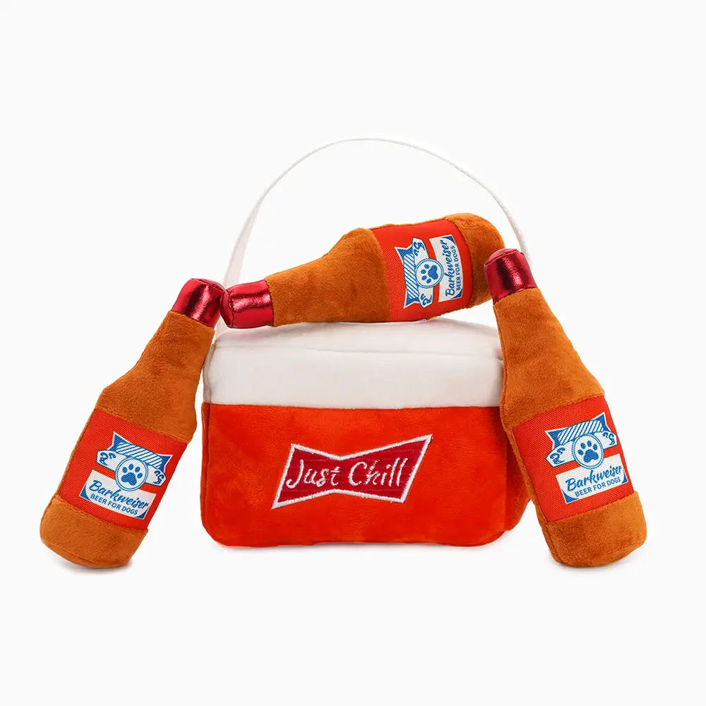 Dog Toy: Beer Cooler Interactive Toy
