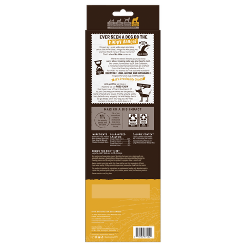 Earth Animal - No Hide Medium Peanut Butter Rolls Value 3-pack