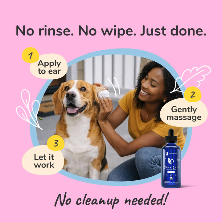 Kin+Kind - Clean Ears - Organic Leave-In Cleaner 4oz