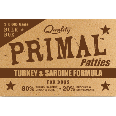 Primal: Raw Dog Food - 18lb Bulk Box (Pre-Order)