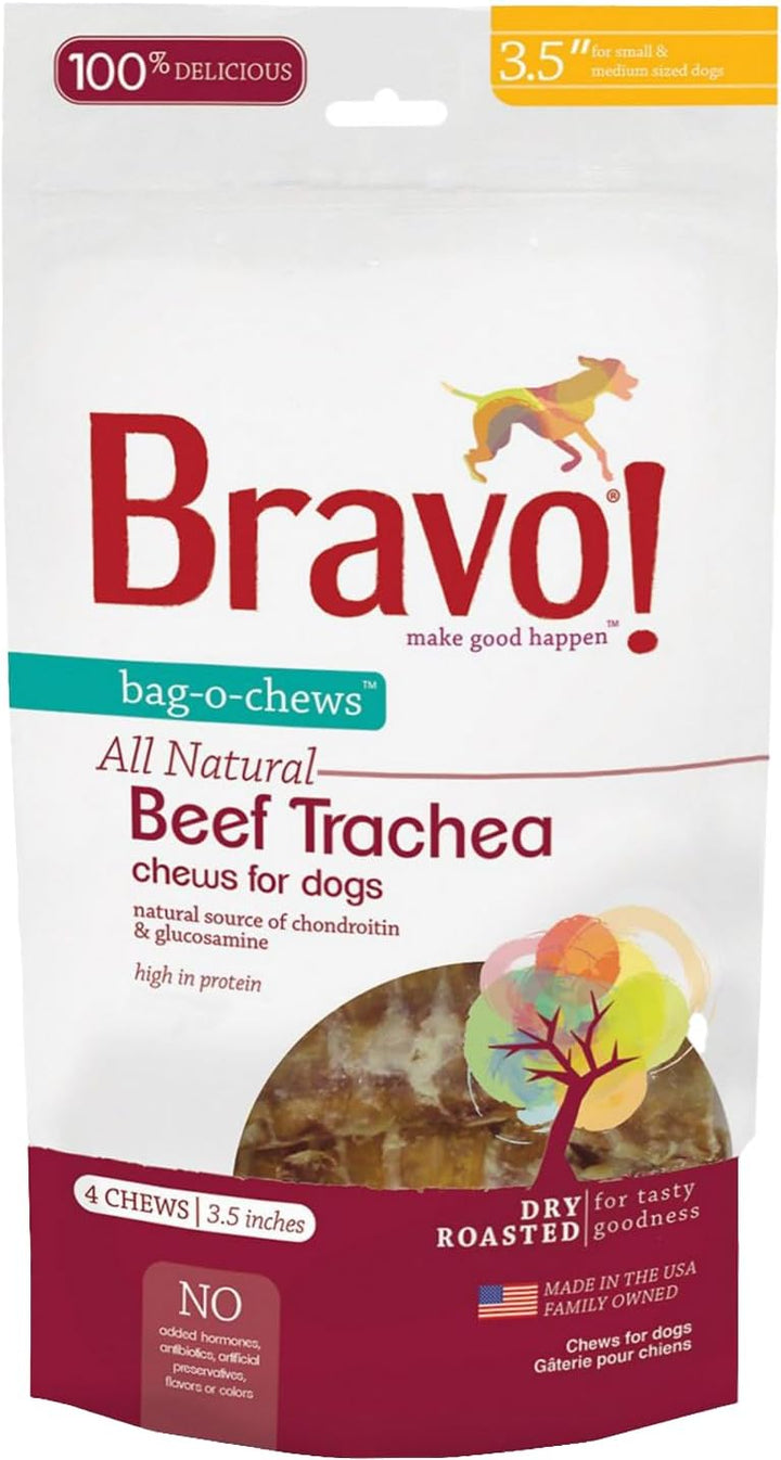 Bravo - Beef Trachea Chews 3.5" 4-count
