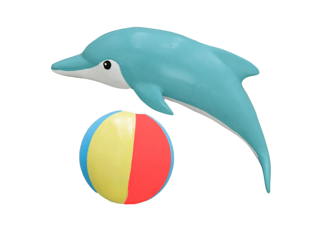 Dog Toy: Minipet Dolphin and Beach Ball Latex Toys