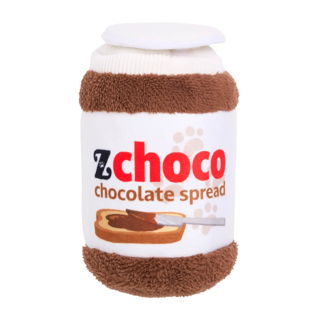 Dog Toy: Bungee Burrow Chocolate Spread Jar
