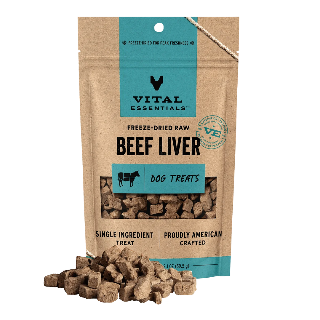 Vital Essential - Beef Liver Dog Treats 2.1oz