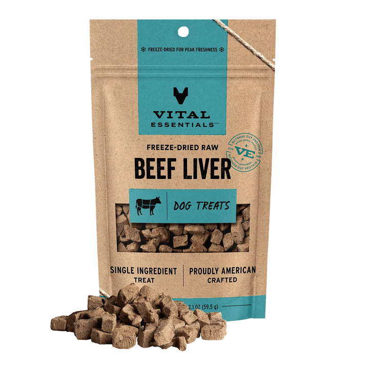 Vital Essential - Beef Liver Dog Treats 2.1oz