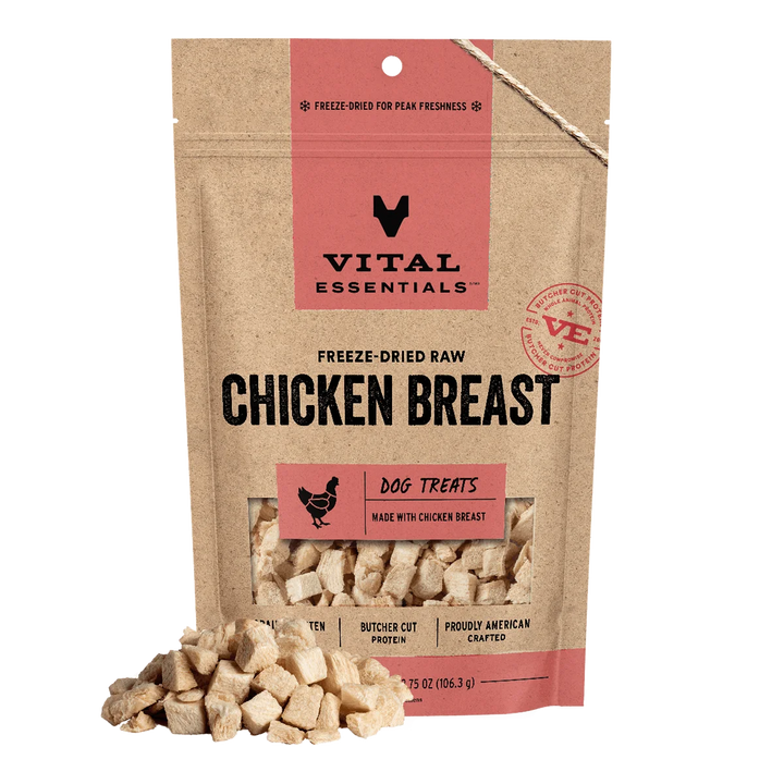 Vital Essentials - Freeze Dried Chicken Breast Dog Treats 3.75oz