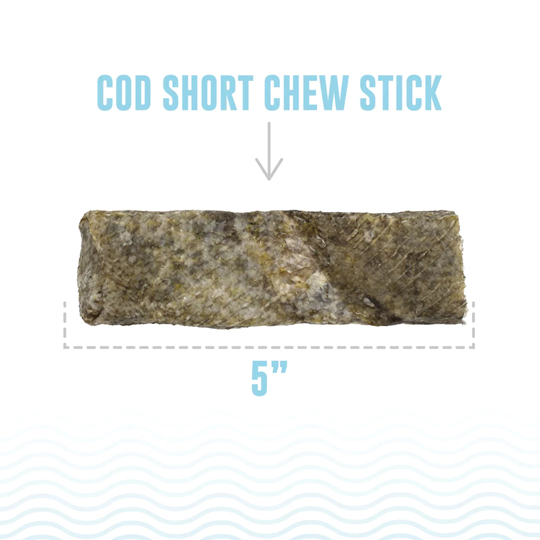 Icelandic - Cod Skin Short 5" Chew Sticks