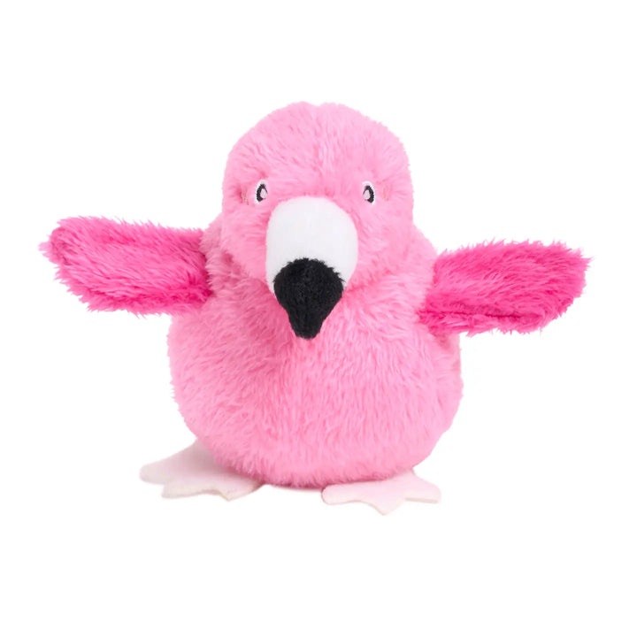 Dog Toy: 2-in-1 Birdiez Flamingo
