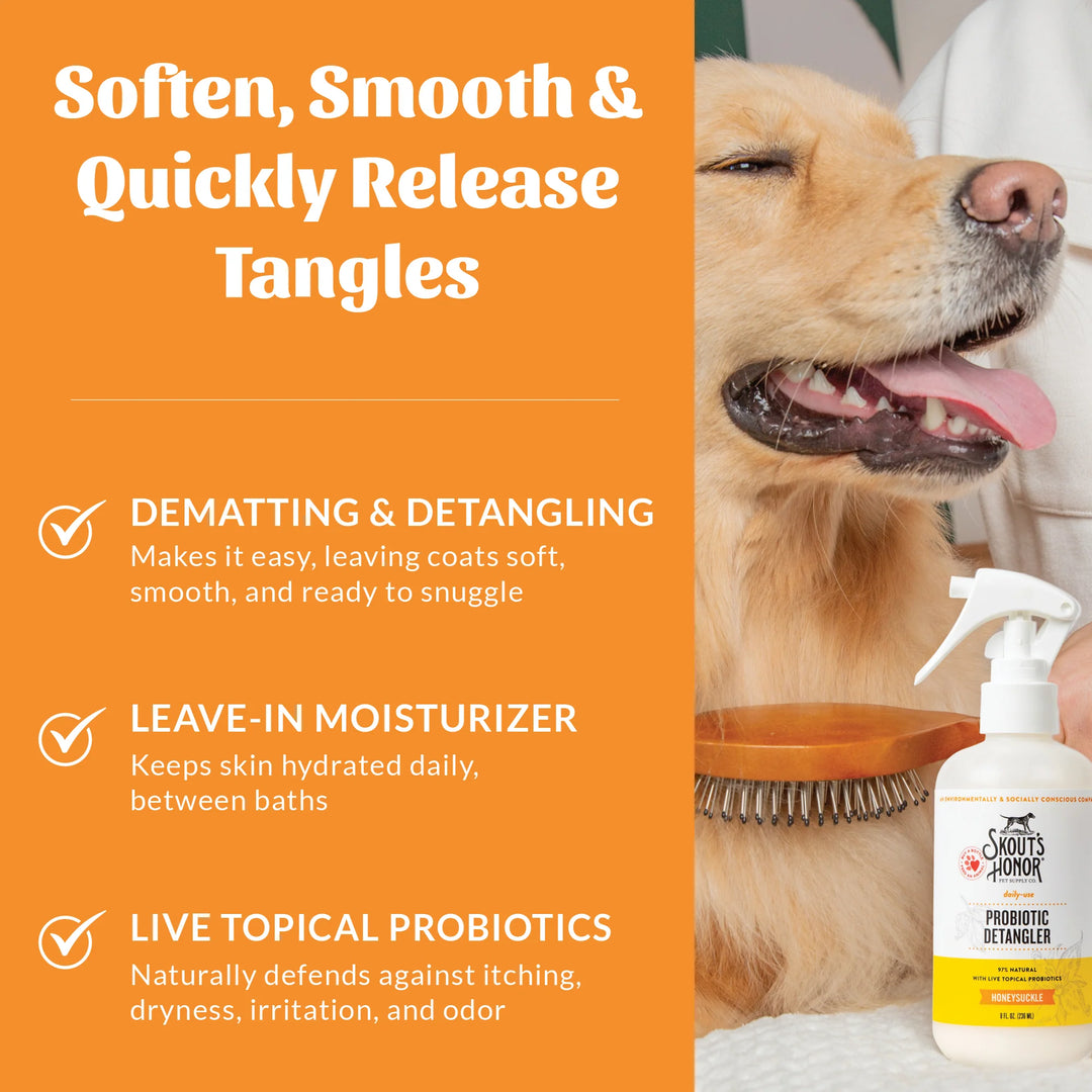 Skout's Honor - Honeysuckle Probiotic Detangler Spray 8oz