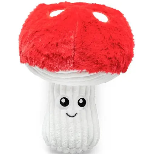 Dog Toy: Mushroom Plush 9"
