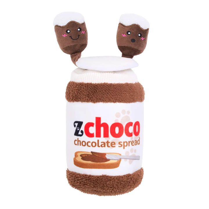 Dog Toy: Bungee Burrow Chocolate Spread Jar