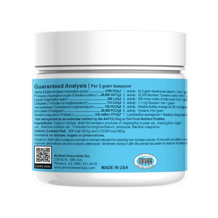 Animal Essentials - Plant Enzymes with Probiotics 100g