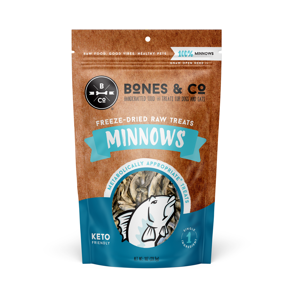 Bones & Co - Freeze Dried Minnow Dog Treats 1oz