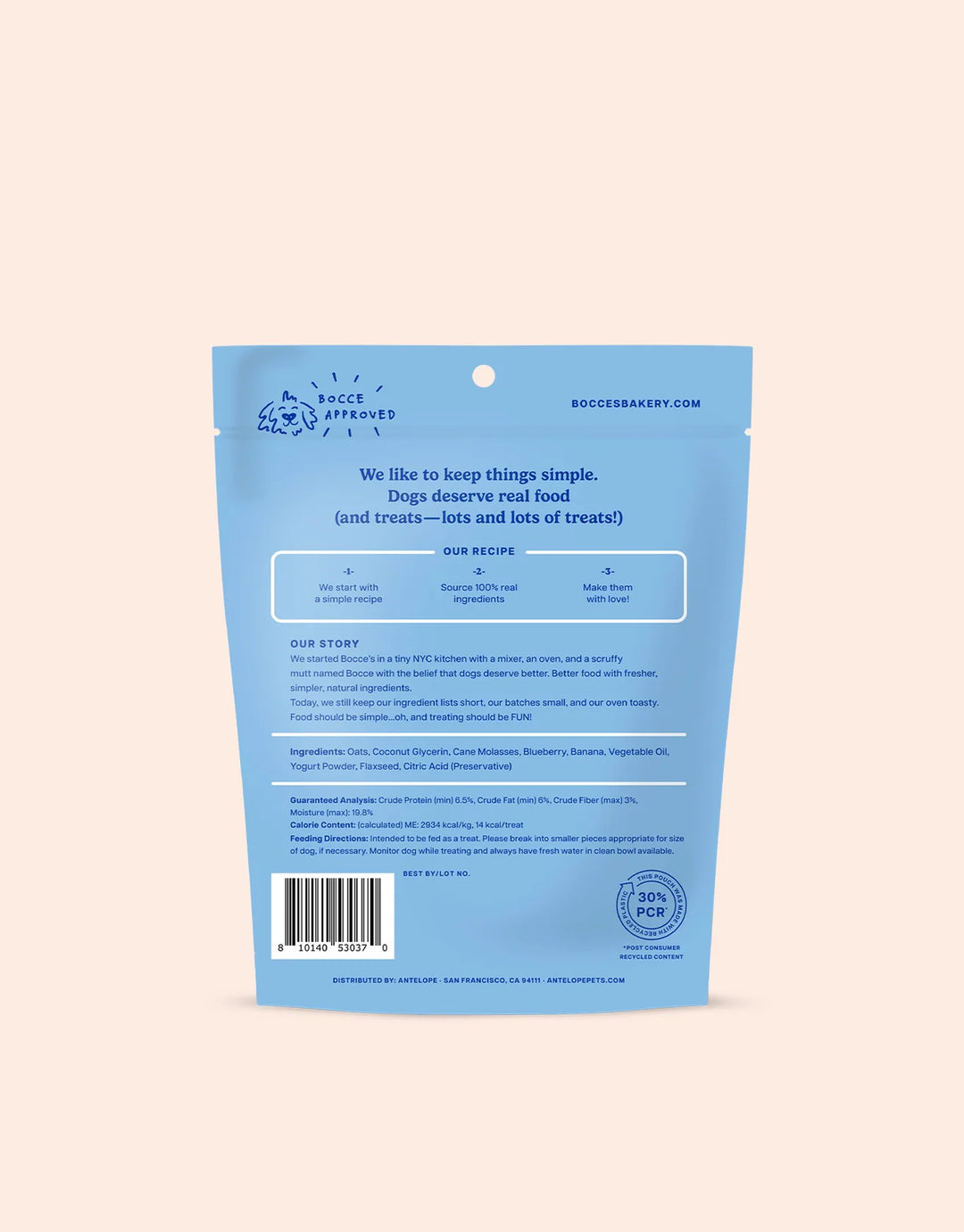 Bocce's Bakery - Berry Yogurt Smoothie Soft Chew Dog Treats 6oz