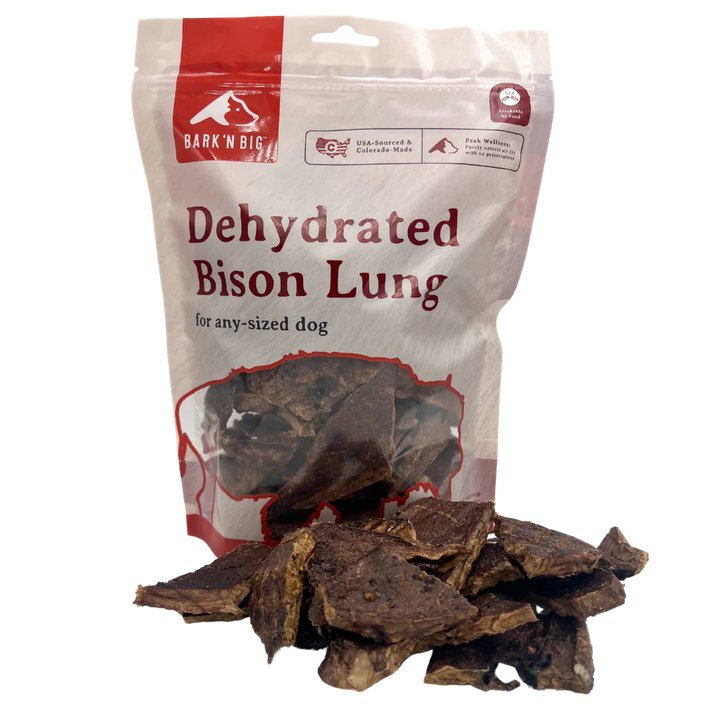 Bark N' Big - Dehydrated Bison Lung 5oz