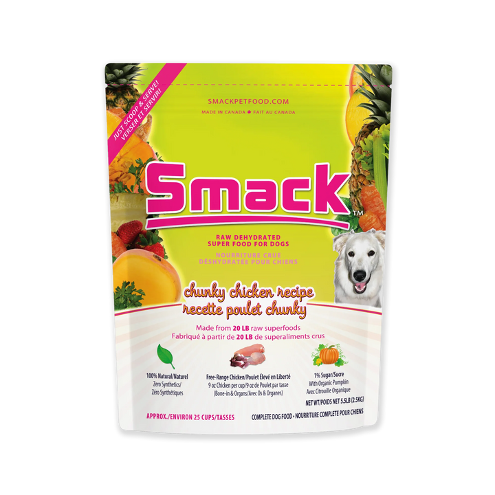 Smack - Chunky Chicken Dehydrated Raw Dog Food