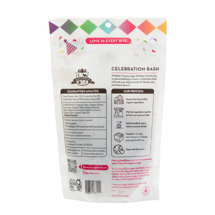 Lord Jameson - Celebration Bash Organic Dog Treats 6oz