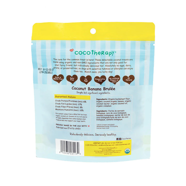 Coco Therapy - Banana Brulee Dog Treats 5oz
