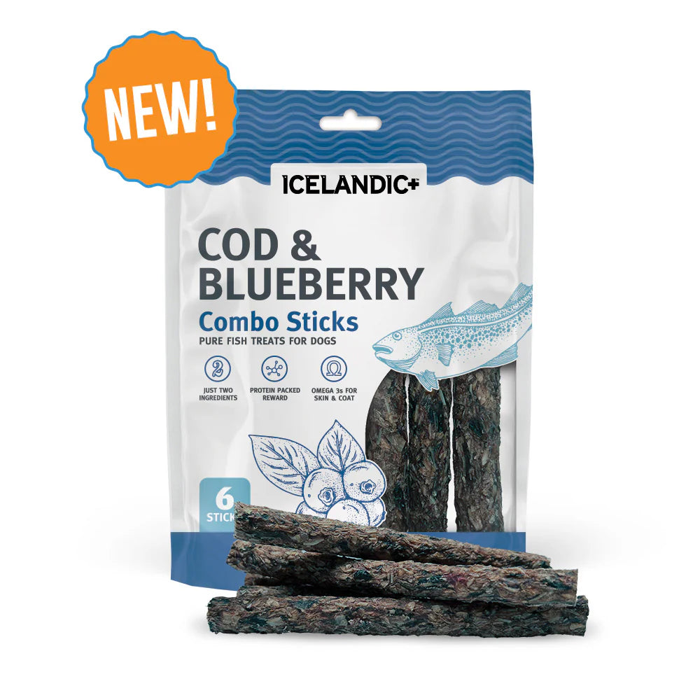 Icelandic - Cod & Blueberry Combo Sticks