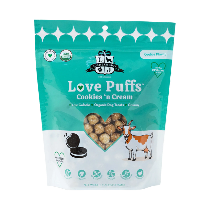 Lord Jameson - Cookies & Cream Love Puffs Dog Treats 4oz