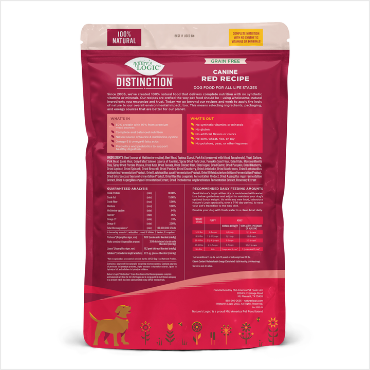 Nature's Logic Distinction: Grain-Free Red Recipe 4.4lb