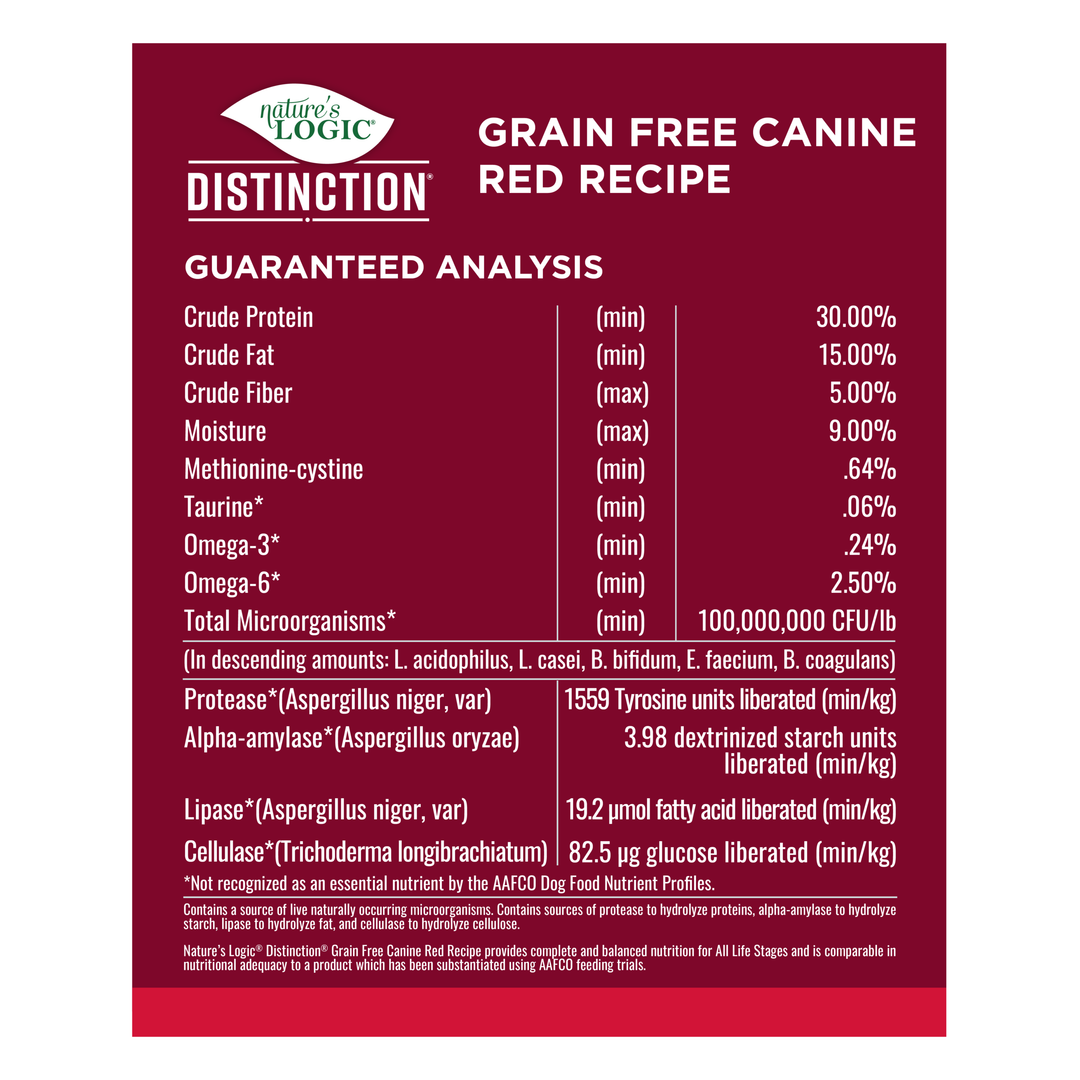 Nature's Logic Distinction: Grain-Free Red Recipe 4.4lb